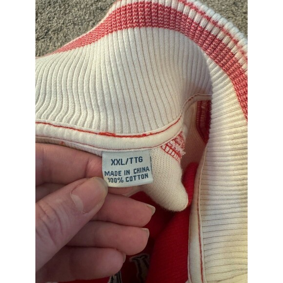 Tommy‎ Bahama Mens Baseball MLB Philadelphia Phillies Zip Sweater Red Sz 2XL - Picture 13 of 15